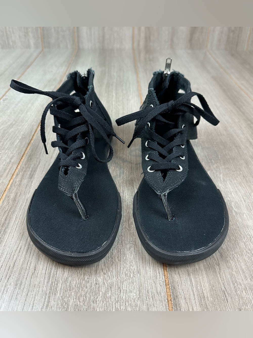 Converse Chuck Taylor Gladiator Thong Womens 9 Black